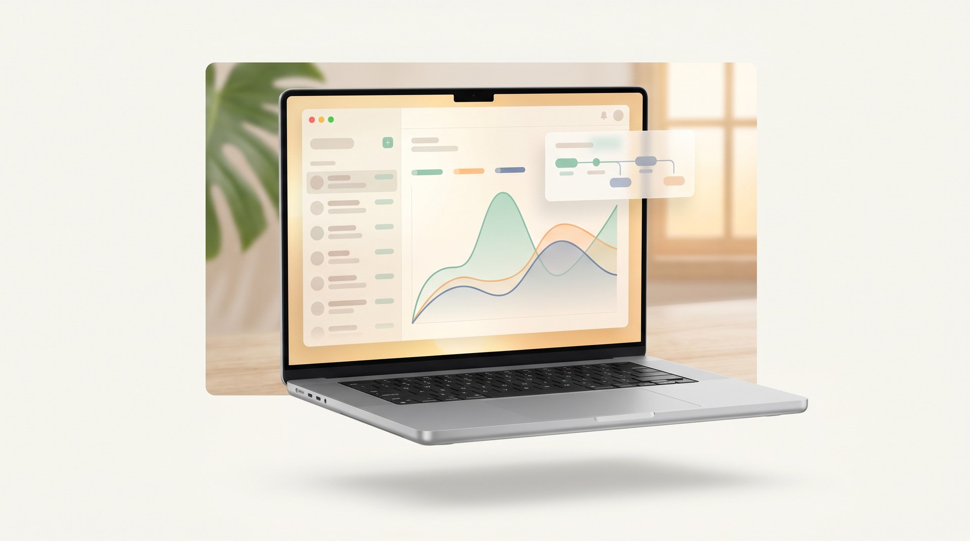 PracticeFlow dashboard showing lab trends, treatment plan timeline, and patient overview